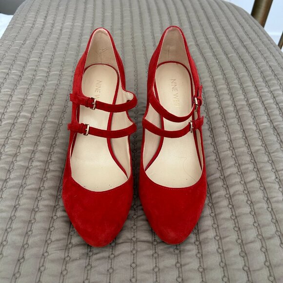 Nine West Shoes - Nine West Red Suede 7.5